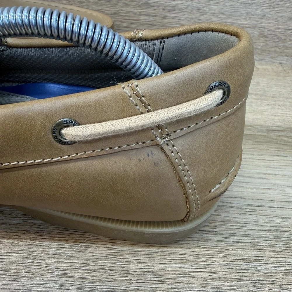 Sperry Casco 2-Eye Boat Shoe Leather Loafer Brown Mens Size 11 US Driving Shoe